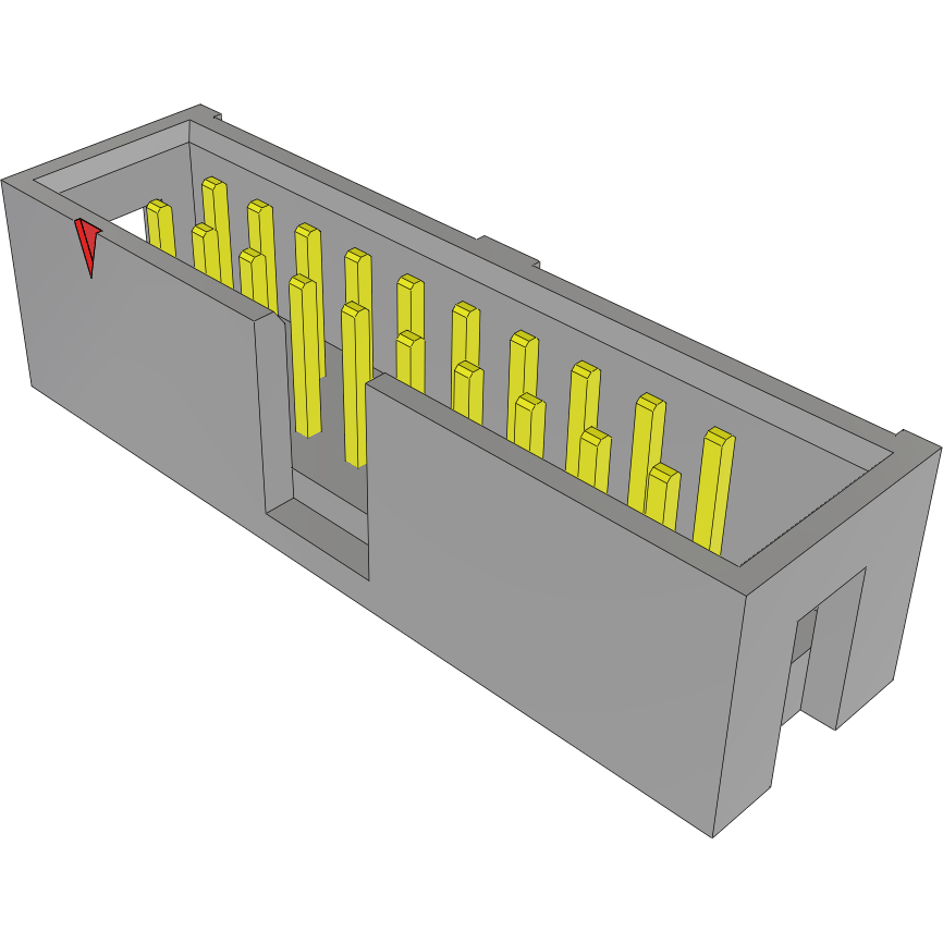 Samtec-TST-110-01-L-D Steckverbinderleisten und Leiterplattenbuchsen Conn Shrouded Header (4 Sides) HDR 20 POS 2.54mm Solder ST Top Entry Thru-Hole Bulk