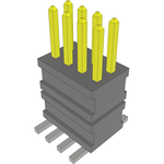 Conn Board Stacker HDR 8 POS 1.27mm Solder ST Top Entry SMD FLEX STACK™ Layer
