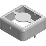 13 x 13 x 5mm Two-piece Drawn-Seamless RF Shield/EMI Shield FRAME (Nickel-Silver)