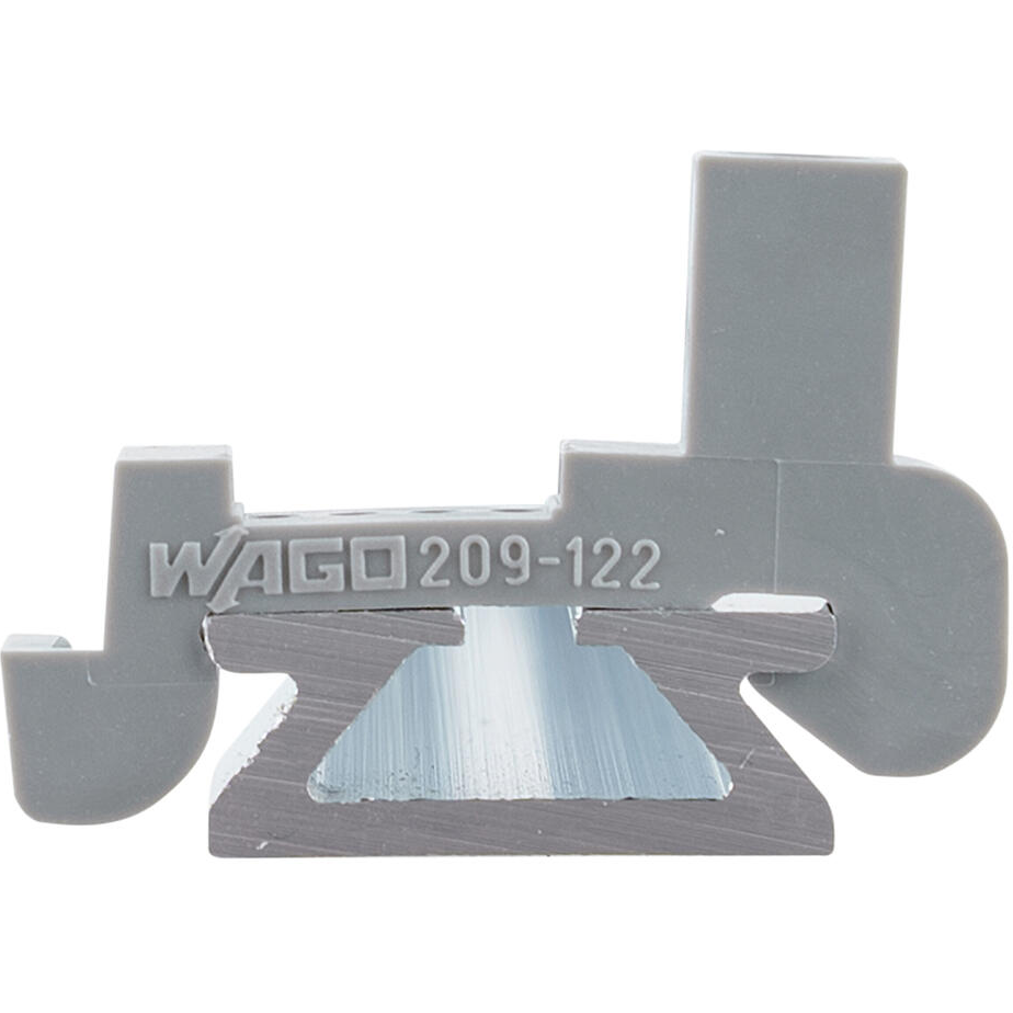 WAGO-209-122 Accesorios del conector Connector Accessories End Stop Straight Aluminum Gray Box