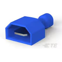 TE Connectivity-3-520106-2 Raccordement de terminaux Quick Disconnect Terminal 14-16AWG Brass Blue M 21.71mm Tin Reel/Strip