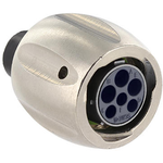 Conn Circular SKT 6 POS Crimp/Screw ST Cable Mount 6 Terminal 1 Port