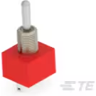 TE Connectivity-A211SYZQ04 Interruptor de palanca Switch Toggle ON ON ON SP3T Long Bat Lever Wire Lug 5A 250VAC 28VDC Panel Mount with Threads Bulk