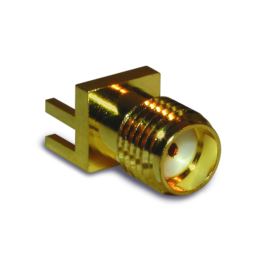 Amphenol RF-132322 Raccordement FR Conn SMA 0Hz to 18GHz 50Ohm Solder ST Edge Mount RCP Gold