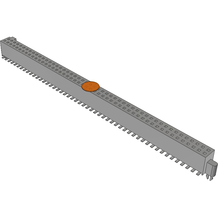 Samtec-SFM-150-02-L-D-LC-K-TR Connector Headers and PCB Receptacles Conn Socket Strip SKT 100 POS 1.27mm Solder ST Top Entry SMD TIGER EYE™ T/R