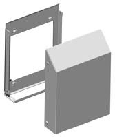 Hammond Manufacturing-RHA20000G null Grill/Solid Cover Kit - Use With/ Rh20000 - Steel Galvanized