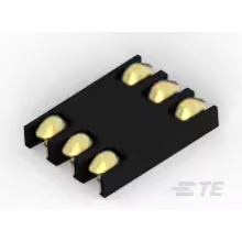 TE Connectivity-2-1705300-8 连接器 - 存储卡 Conn SIM Card HDR 6 POS 2.54mm Solder ST SMD 0.5A/Contact T/R