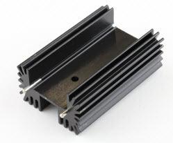 Assmann WSW components, Inc-V9733E4-LP Dissipateur thermique Heat Sink Passive with Black Anodized Finish