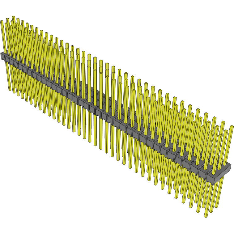 Samtec-MTSW-136-28-G-T-500 连接器插头及 PCB 插座 Conn Unshrouded Header HDR 108 POS 2.54mm Solder ST Top Entry Thru-Hole Bulk