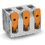 PCB terminal block lever 6 mm² Pin spacing 12.5 mm 8-pole Push-in CAGE CLAMP® 6,00 mm² gray