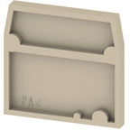 Weidmuller-0697360000 Steckverbinderzubehör Connector Accessories End Plate Polyamide 6/6 Beige