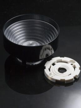 LEDIL OY-CP15775_CARMEN-M-C Optical Lenses Round Optical Lens Black PMMA Socket Box