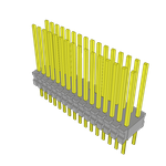 Conn Unshrouded Header HDR 32 POS 1.27mm Solder ST Top Entry Thru-Hole Tube