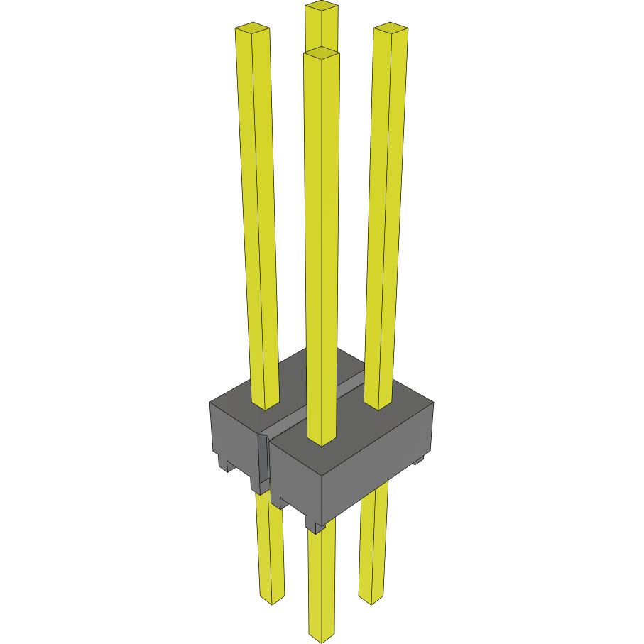 Samtec-MTSW-102-10-L-D-480 Connector Headers and PCB Receptacles Conn Unshrouded Header HDR 4 POS 2.54mm Solder ST Top Entry Thru-Hole Bulk