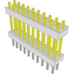 Conn Board Stacker HDR 20 POS 2.54mm Solder ST Top Entry Thru-Hole Bulk