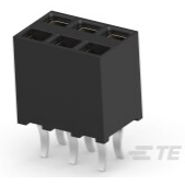 TE Connectivity-215307-3 Steckverbinderleisten und Leiterplattenbuchsen Conn Socket Strip RCP 6 POS 2.54mm Solder ST Top Entry Thru-Hole Carton