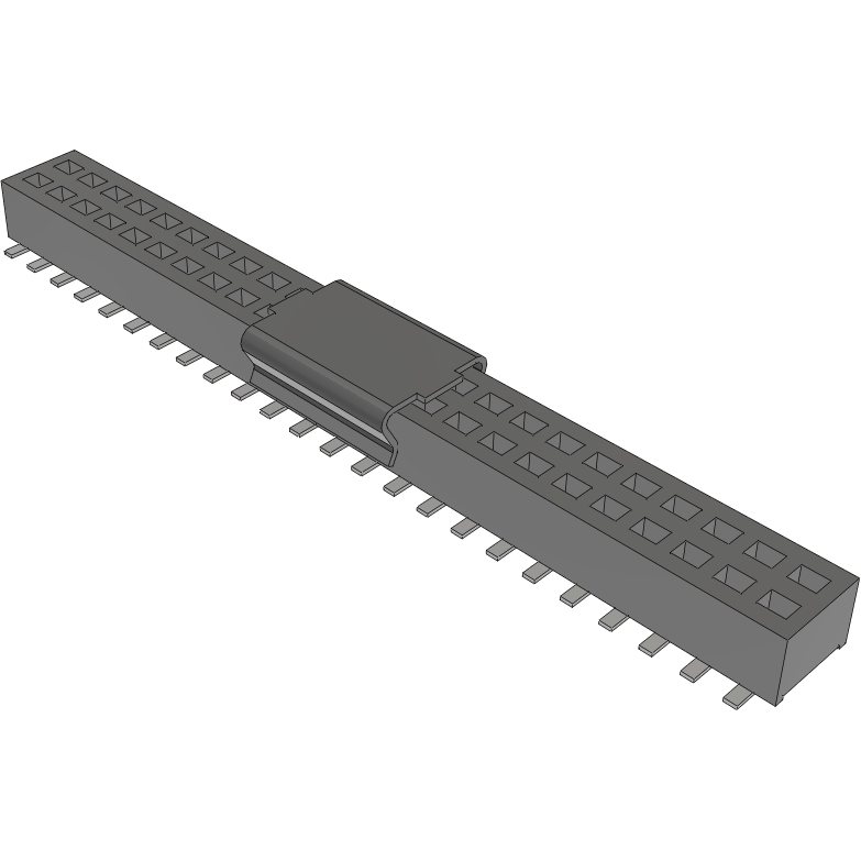 Samtec-CLP-124-02-L-D-BE-P Connector Headers and PCB Receptacles Conn Socket Strip SKT 48 POS 1.27mm Solder ST Bottom Entry SMD TIGER CLAW™ Tube