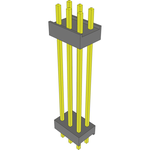 Conn Board Stacker HDR 6 POS 2.54mm Solder ST Top Entry Thru-Hole Bulk