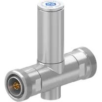 HUBER+SUHNER-3400.41.0216 RF-Steckverbinder Conn 7/16 Adapter 806MHz to 2500MHz 50Ohm T Style F/F Silver