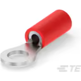 TE Connectivity-2-34145-1 连接器端子 Ring Tongue Terminal 16-22AWG Copper Red 20.55mm Tin T/R
