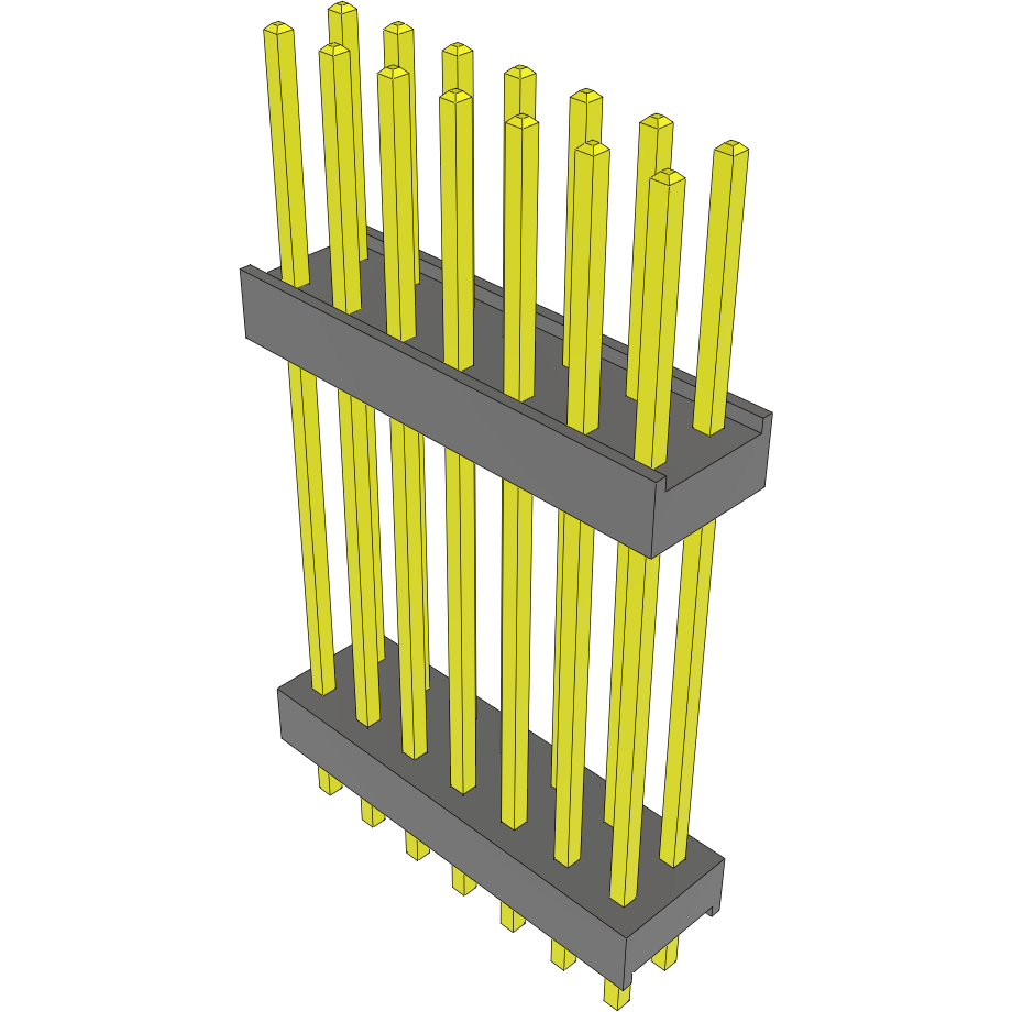 Samtec-DW-07-13-T-D-800 Steckverbinderleisten und Leiterplattenbuchsen Conn Board Stacker HDR 14 POS 2.54mm Solder ST Top Entry Thru-Hole Bulk