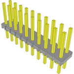 Conn Unshrouded Header HDR 20 POS 2.54mm Solder ST Top Entry Thru-Hole Bulk