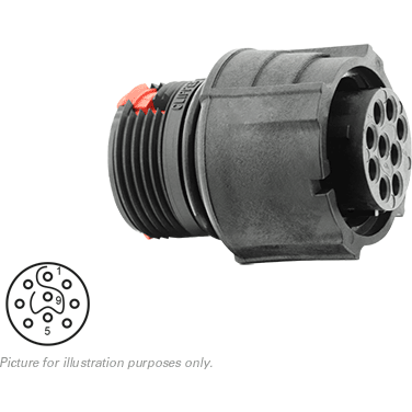 SOURIAU-CL1F2103 Steckverbinderzubehör Connector Accessories Housing Straight Thermoplastic Black