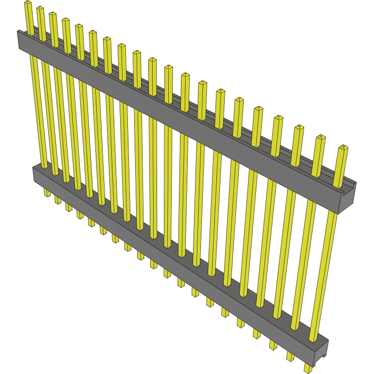 Samtec-DW-20-13-G-S-956 Steckverbinderleisten und Leiterplattenbuchsen Conn Board Stacker HDR 20 POS 2.54mm Solder ST Top Entry Thru-Hole Bulk