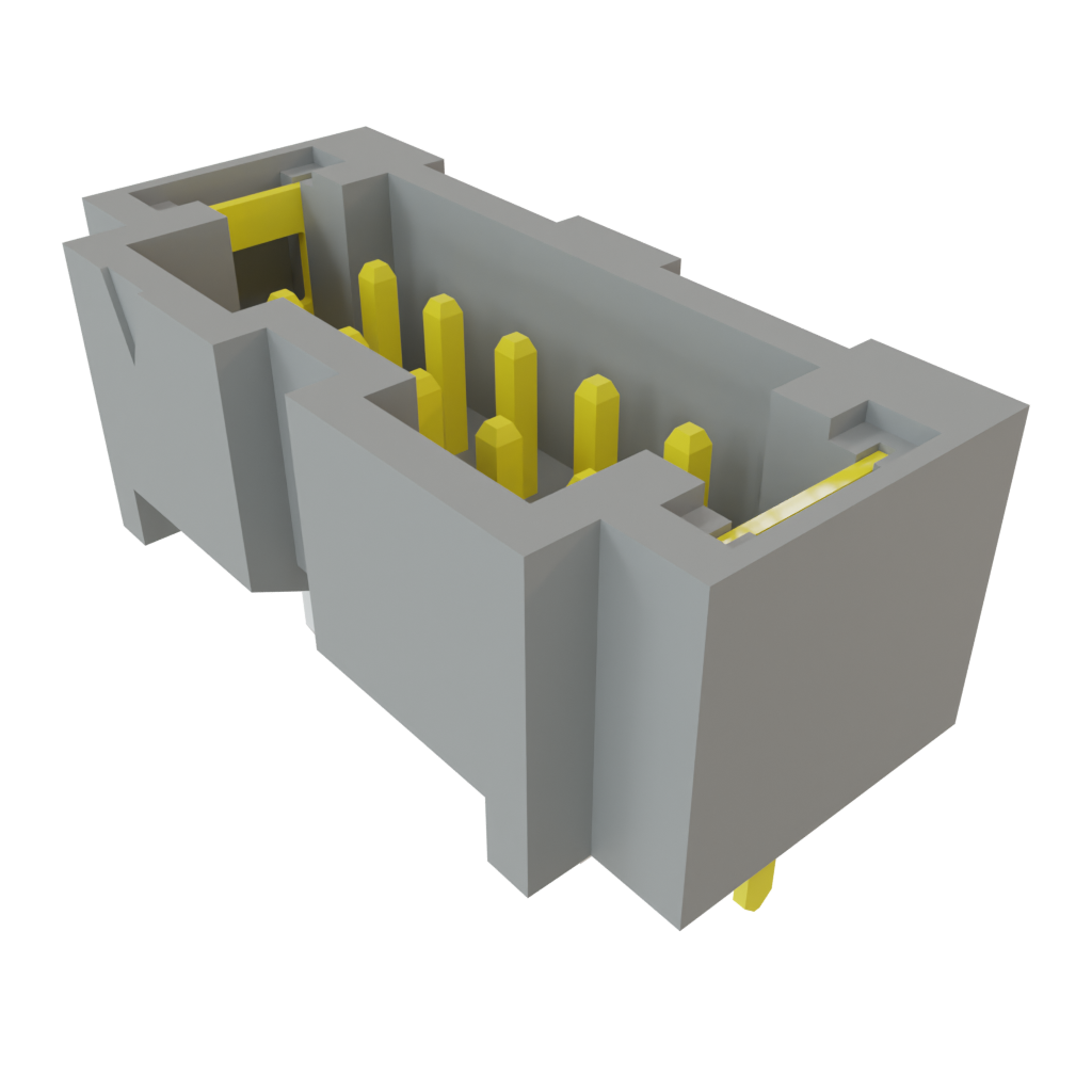 Samtec-T2M-105-01-L-D-TH-WT Cabezales del conector y receptáculos PCB Conn Shrouded Header (4 Sides) HDR 10 POS 2mm Solder ST Top Entry Thru-Hole Tiger Buy™ Tube