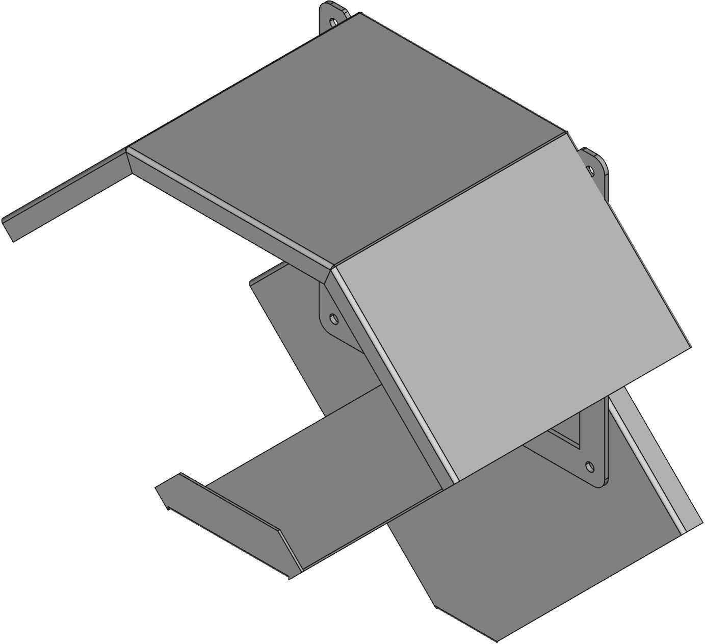 Hammond Manufacturing-1485E9N Verdrahtungskanäle Wiring Ducts 90° Elbow Square with Cover Steel Gray