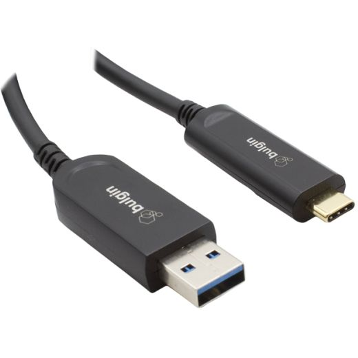 Bulgin Components PLC-AOUS4/015 USB Kabelbaugruppen USB 3.2 Gen2 Active Optical Cable, A male to C male PVC jacket no screws 15m