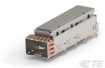 TE Connectivity-2358986-1 连接器配件 Connector Accessories SFP+ Cage Right Angle Nickel Silver T/R