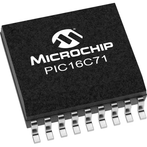 Microchip Technology-PIC16C71-20I/SO Microcontrollers - MCUs MCU 8-bit PIC RISC 1.75KB EPROM 5V 18-Pin SOIC W Tube