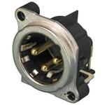 Conn IP40 XLR Connector M 3 POS Solder RA Thru-Hole 3 Terminal 1 Port