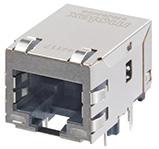 Molex-0936343205 电话及电信连接器 Conn RJ-45 F 8 POS 1.27mm Solder RA Thru-Hole 12 Terminal 1 Port Tray
