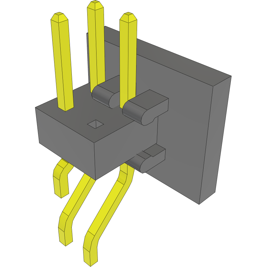 Samtec-MMT-102-02-S-DH-003-P-TR Embases de raccordement et réceptacles PCB Conn Unshrouded Header HDR 4 POS 2mm Solder RA Side Entry SMD T/R
