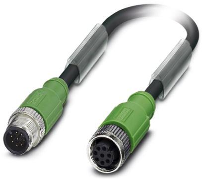 PHOENIX CONTACT-1523007/PUR/15.000 null Cable Assembly Circular 0.2m to 40m 24AWG M12 Circular to M12 Circular 8 to 8 Straight to Straight