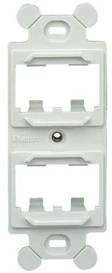 Panduit-CF1064IWY Steckverbinderzubehör Connector Accessories Module Frame Plastic Off White