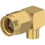 Conn SMA 0Hz to 18GHz 50Ohm Solder RA Cable Mount PL Gold Over Nickel Single