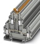 PHOENIX CONTACT-3044640 Steckverbinder, Klemmenblöcke Conn Knife Disconnect Terminal Block 4 POS Screw T DIN Rail 22A