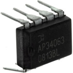 Diodes Incorporated-AP34063N8L-U DC/DC-Wandler und Spannungsregler-Chip Conv DC-DC 3V to 40V Non-Inv/Inv/Step Up/Step Down Single-Out 8-Pin PDIP Tube