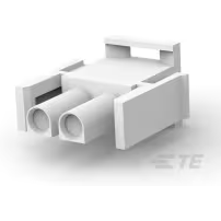 TE Connectivity-350777-1 Carcaza de cables discretos de conector Conn Housing PL 2 POS 6.35mm Crimp ST Cable Mount Natural Package