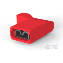 TE Connectivity-2-520336-2 Connector Terminals Quick Disconnect Terminal 18-22AWG Brass Red F 16.14mm Tin Reel/Strip