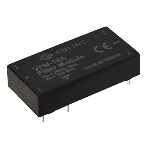 CUI Inc-VFM-10A Starkstromleitungsfilter Power Line Filter DC EMI 10A 75VDC PC Pins Thru-Hole