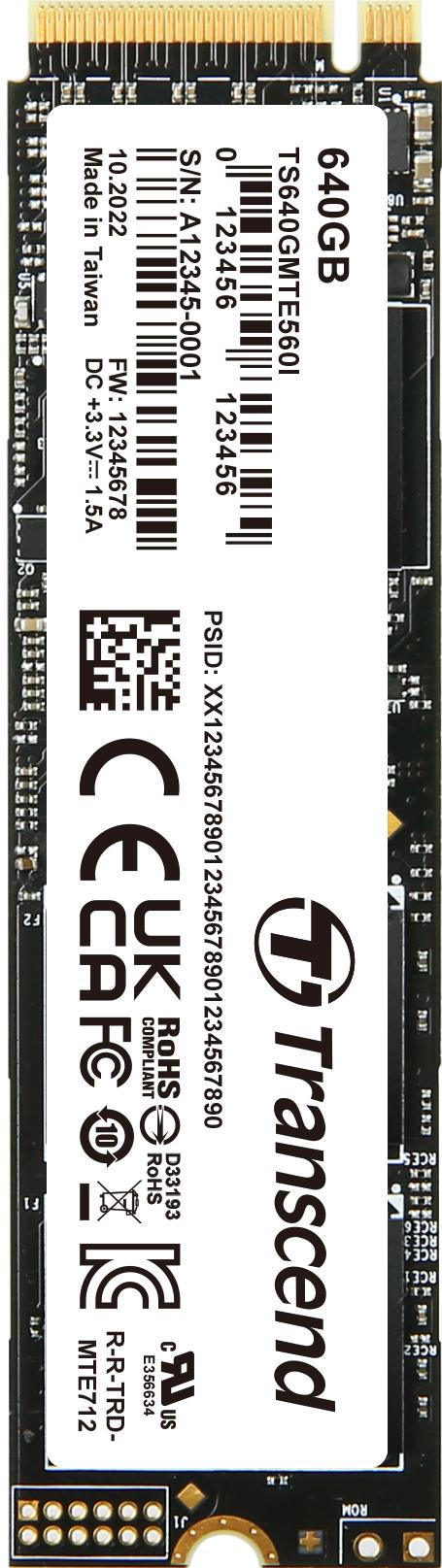 Transcend Information-TS640GMTE560I Solid State Drives - SSDs PCIe M.2 SSDs