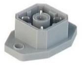 Belden-G 4 A 5 M GREY Steckverbinder, rechteckig Conn Rectangular PIN 4 POS Solder ST SMD