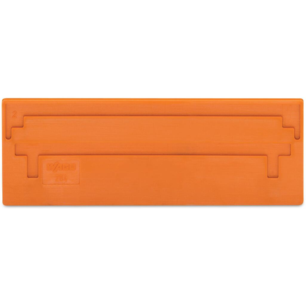 WAGO-284-340 Steckverbinderzubehör Connector Accessories Separator Plate Straight Polyamide 6/6 Orange Box