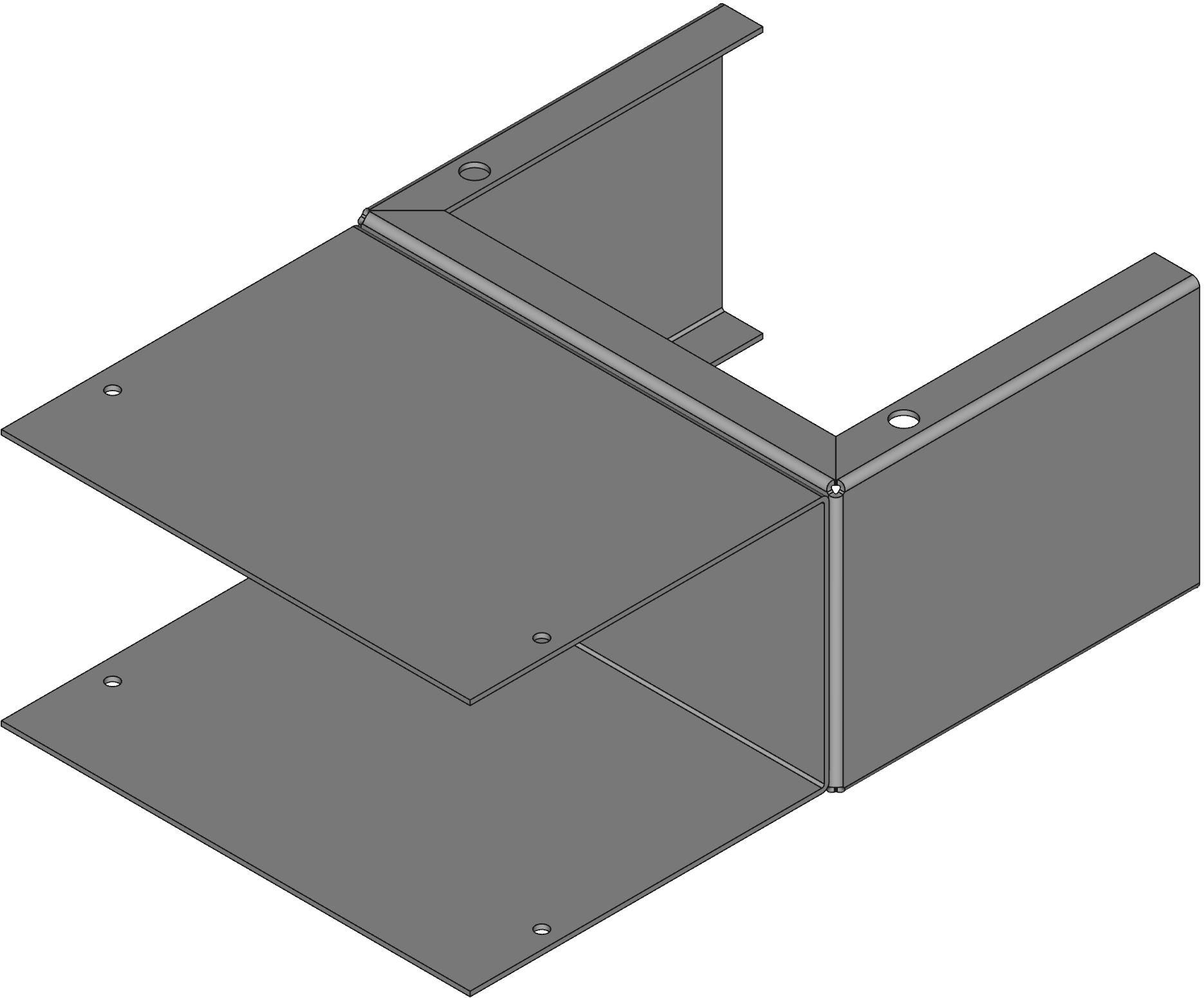 Hammond Manufacturing-1411F  Gray Aluminum Wall Mount Utility Enclosure