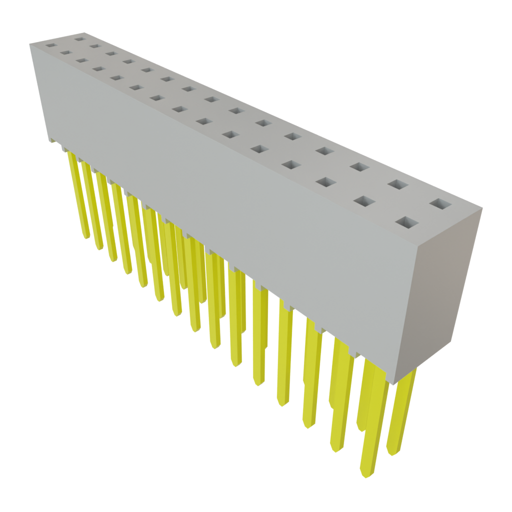 Samtec-SSW-115-23-G-D Steckverbinderleisten und Leiterplattenbuchsen Conn Socket Strip SKT 30 POS 2.54mm Solder ST Top Entry Thru-Hole Bulk