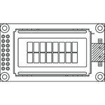 Vishay-L008N002AYYHET0000 null Character Display STN Transflective 8Char x 2Line 16-Pin